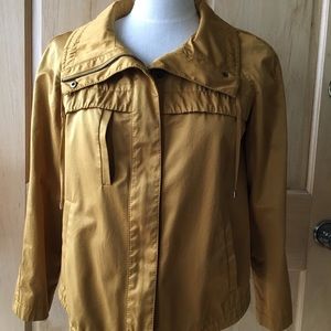 Loft mustard swing jacket